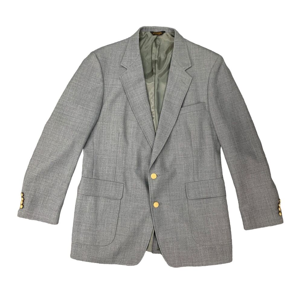 Vintage Arnold Palmer Blazer Mens 42 Long Worsted Wool Blend 2 Button Executive
